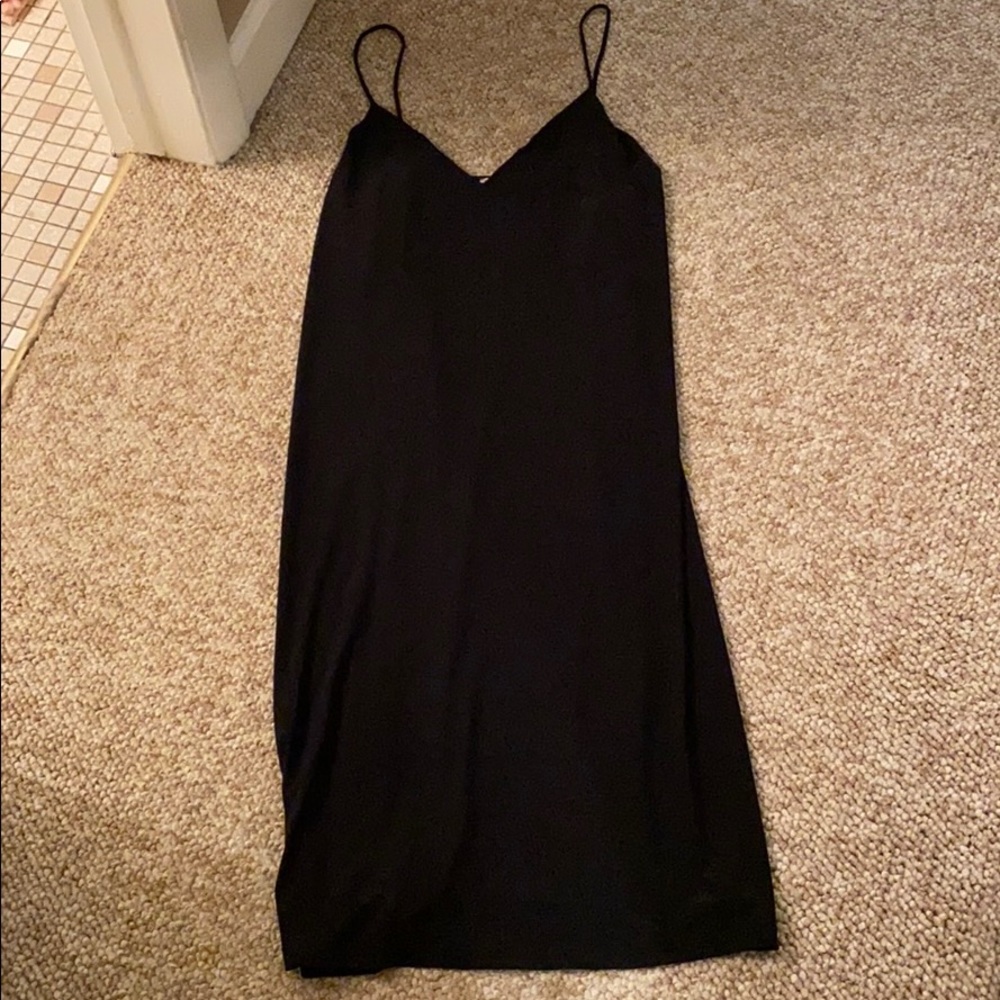 Zara strappy midi slip dress